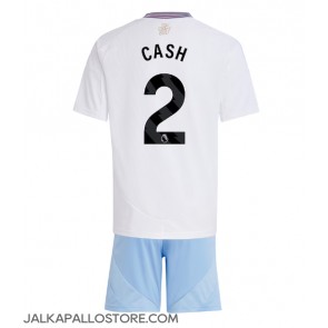 Aston Villa Matty Cash #2 Vieraspaita Lapsille 2024-25 Lyhythihainen (+ shortsit)